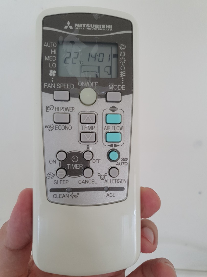 Remote control for Mitsubishi Heavy RKX502A001C, TV & Home Appliances