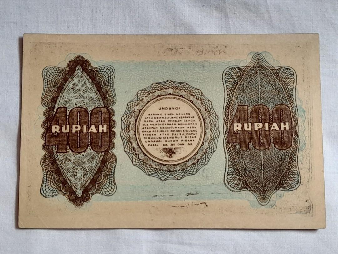 Republik Indonesia 400 Empat Ratus Rupiah 1948, Hobbies & Toys ...