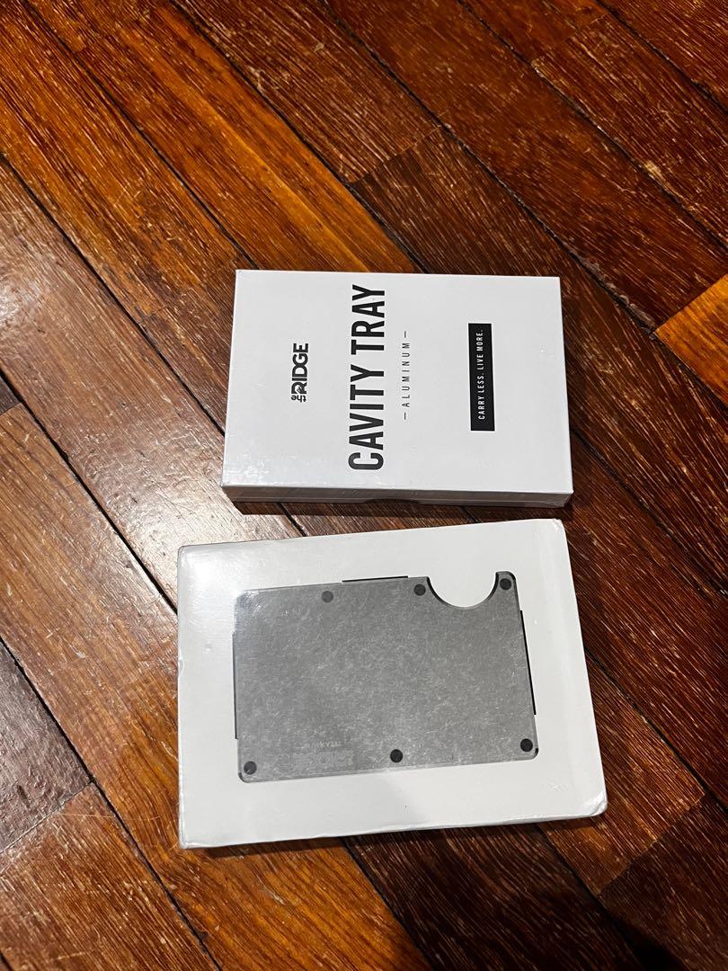 Ridge titanium wallet stonewashed with cavity tray, Men's Fashion