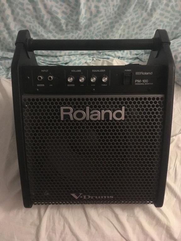 Roland PM100 Amplifier/Drum monitor, 興趣及遊戲, 音樂樂器 & 配件, 樂器配件 Carousell