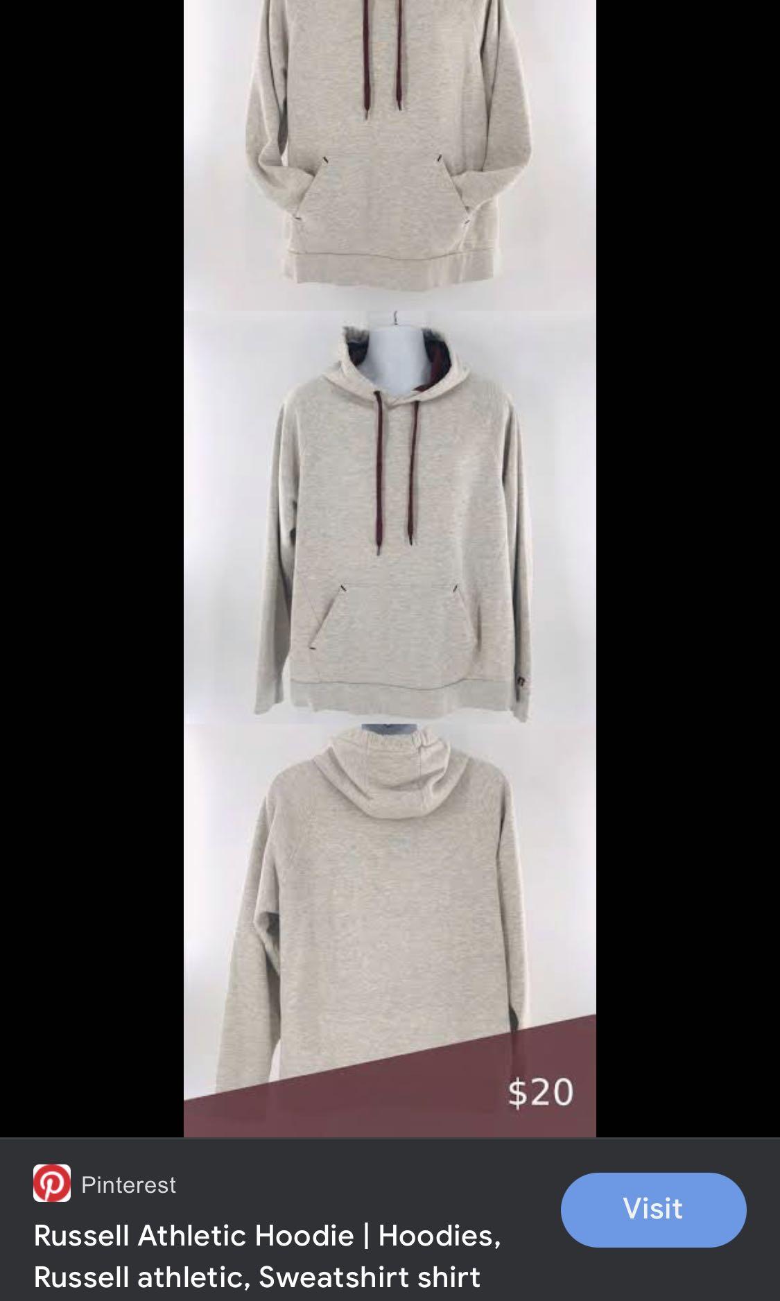 Russell premium sales fleece sweatshirt