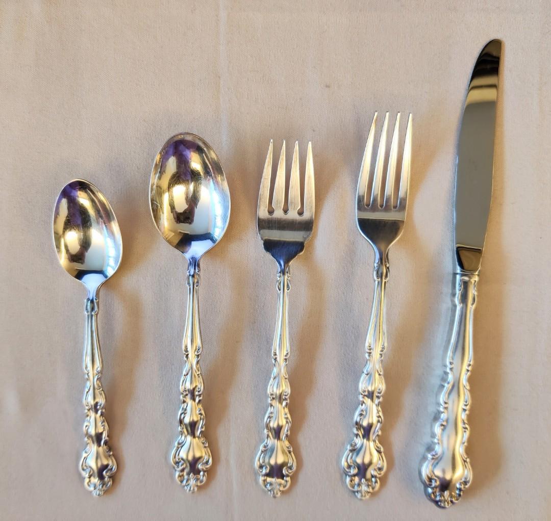 24 pieces silver plated cutlery 西餐銀器餐具, 傢俬＆家居, 廚具和