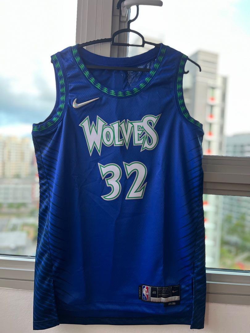 Authentic Nike Minnesota Timberwolves City Edition Jersey 52 NWT ANT Blank  KAT