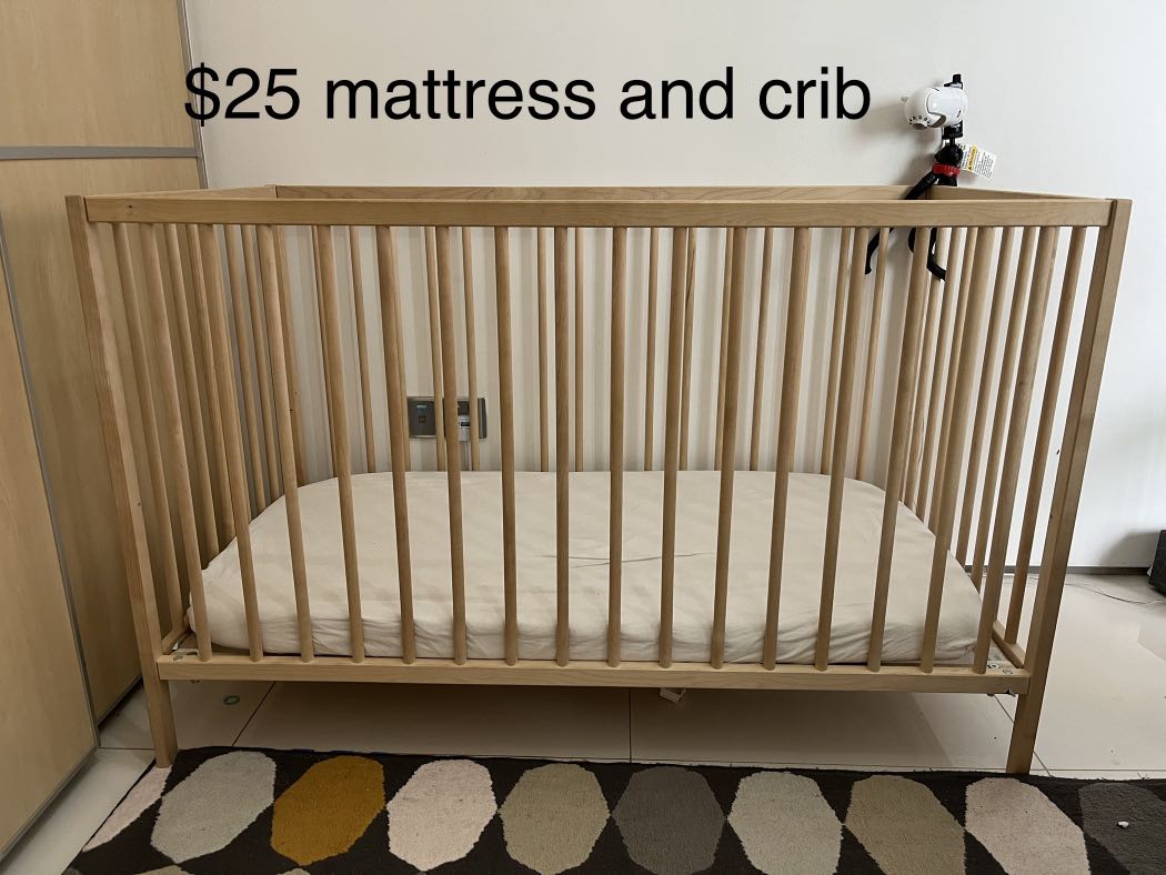 ikea crib mattress sniglar dimensions