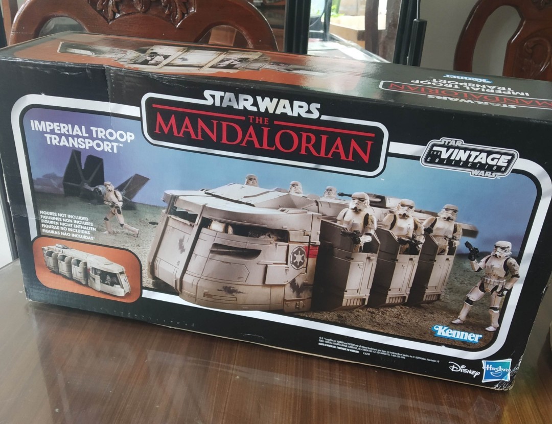 STAR WARS VINTAGE COLLECTION MANDALORIAN IMPERIAL TROOP TRANSPORT SEALED CASE 