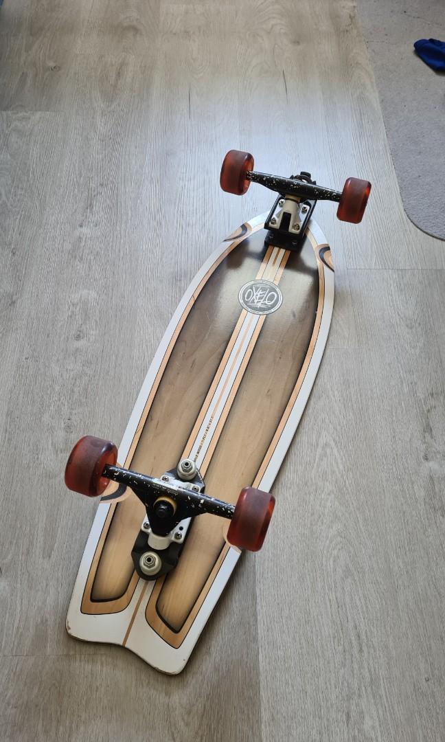 Surf Skate Waterborne Surfskate adapter with Classic Surf Longboard