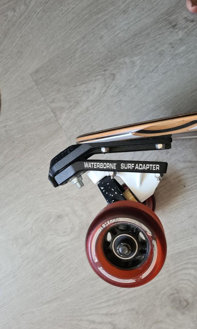 Surf Skate Waterborne Surfskate adapter with Classic Surf Longboard