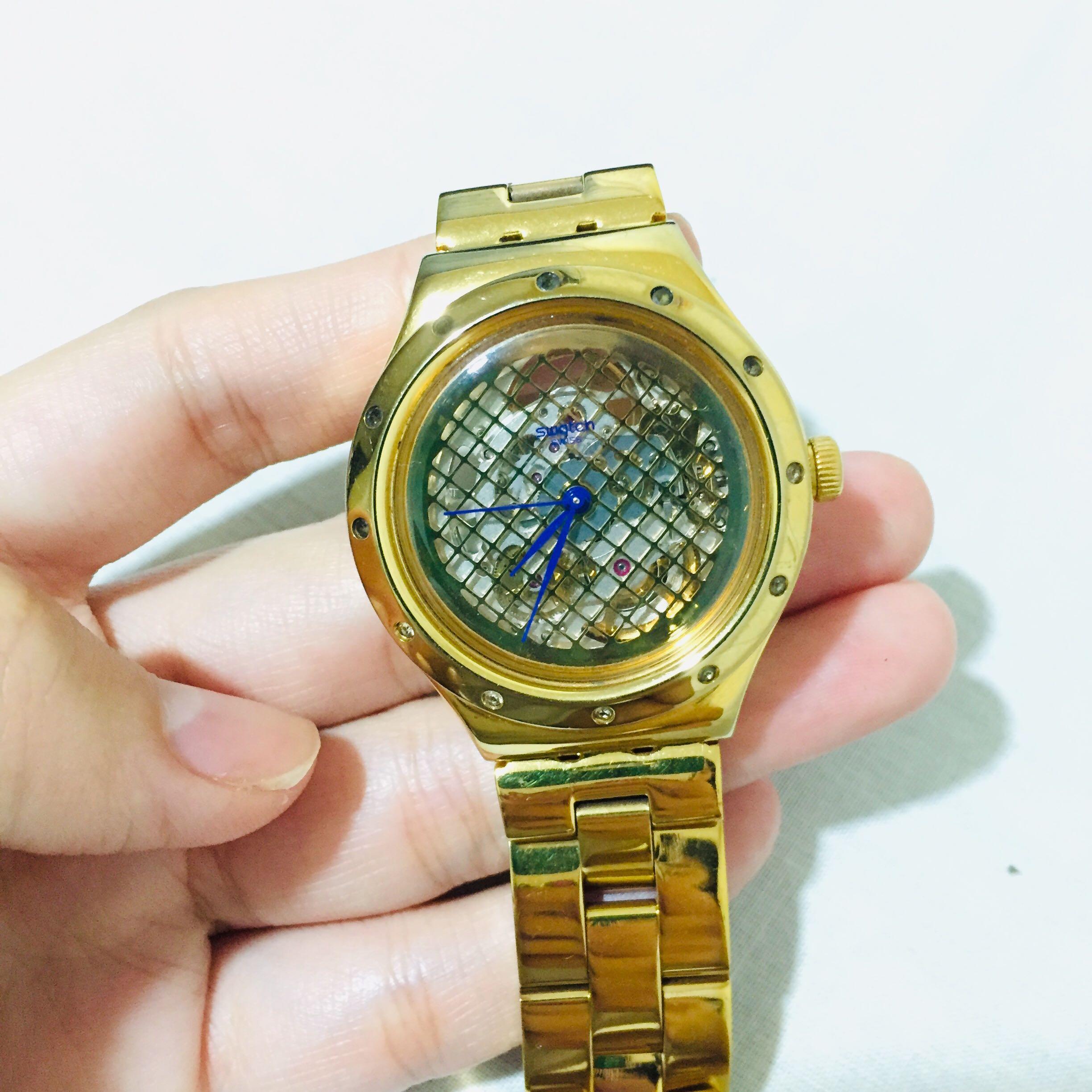 Swatch Gold plated automatic watch