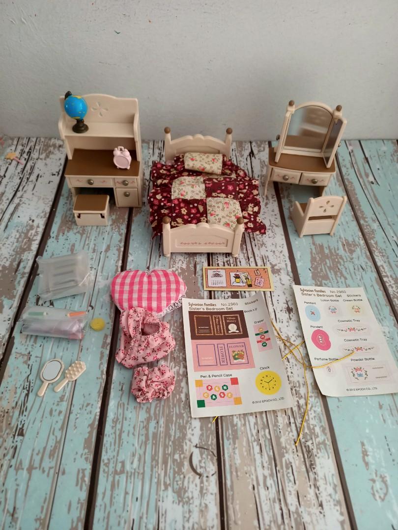 Sylvanian families sister's bedroom set discount