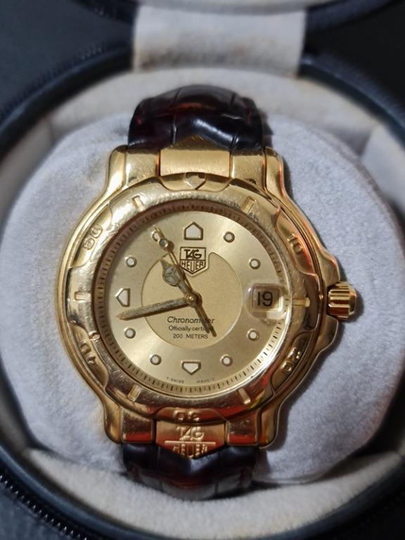 TAG Heuer 18K Chronometer Solid Gold Watch Luxury Watches on