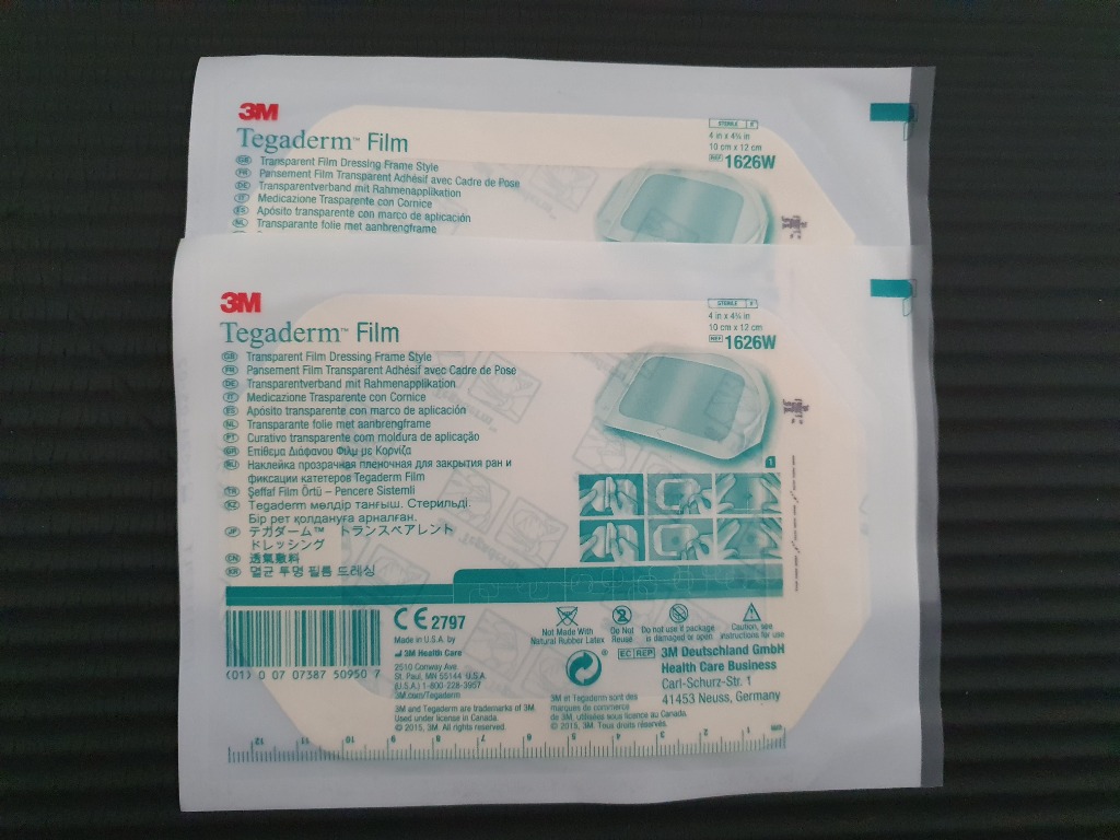 Tegaderm Film (NEW) + Mepitel One (NEW) + Mepilex Border Sacrum (OLD