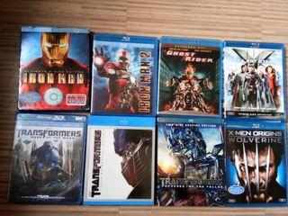 Transformers X-men Origins Wolverine Last Stand Ghost Rider Iron Man bluray Blu-ray DVD SET BUNDLE of 8