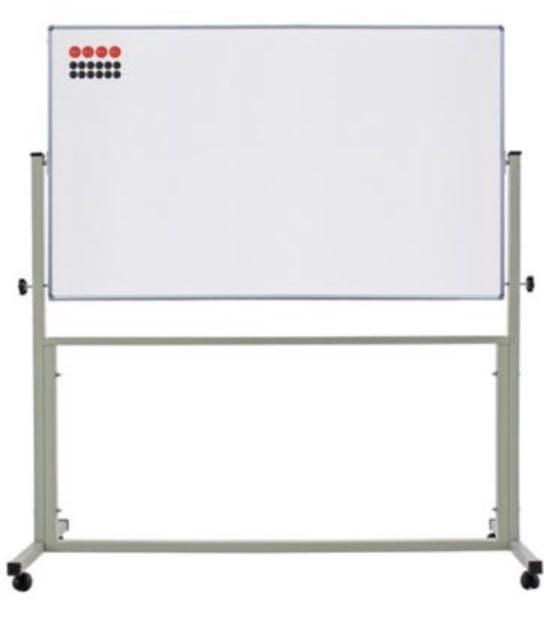 Used whiteboard with roller 120cm x 180cm, Furniture & Home