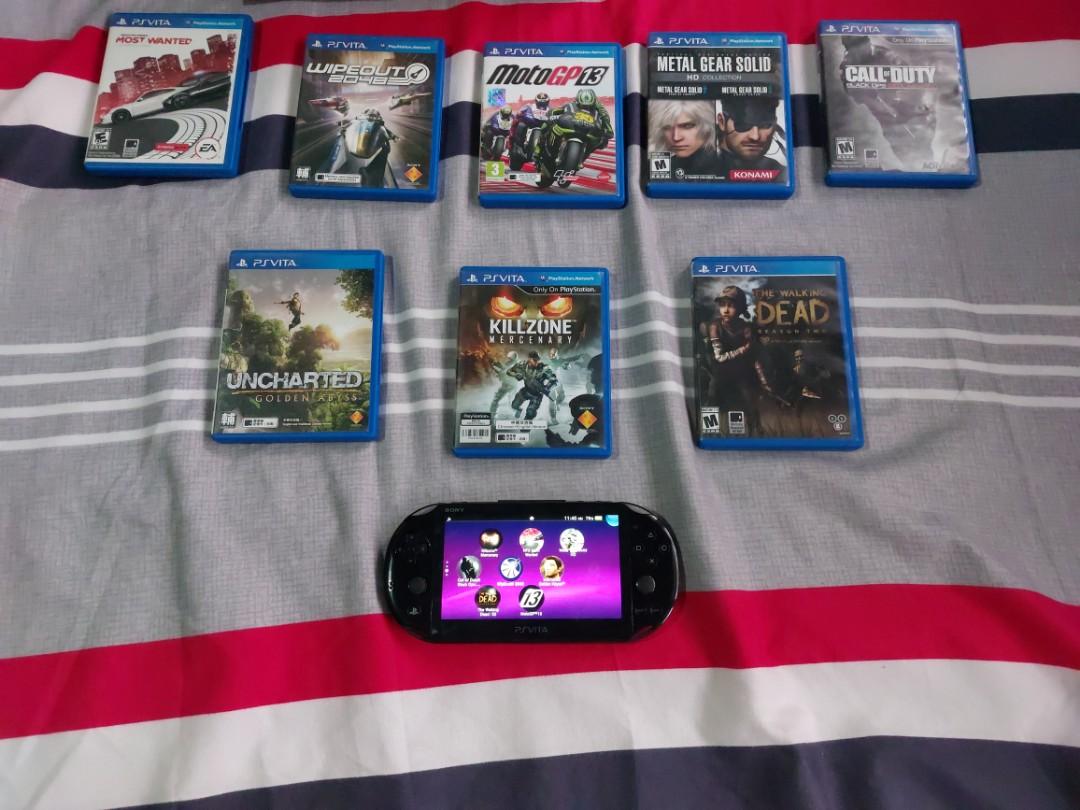 Used Psvita slim with games, Video Gaming, Video Game Consoles, PlayStation  on Carousell