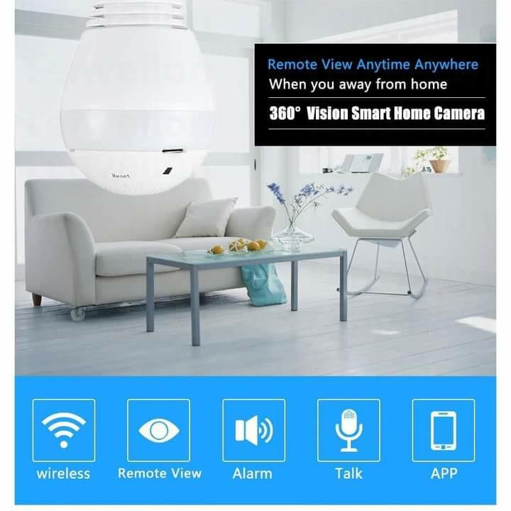 ￼V380 Ip Cam Wireless Wifi Panoramic Bulb (Category: Security Systems & CCTV Cameras) located in Manila. Submitted by minidivisoria (Listing ID 1144524091, Image 2). Description: ￼V380 Ip Cam Wireless Wifi Panoramic Bulb reseller 850php.