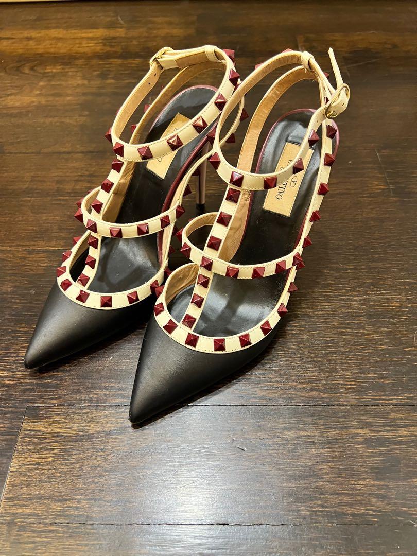 White valentino outlet studded shoes