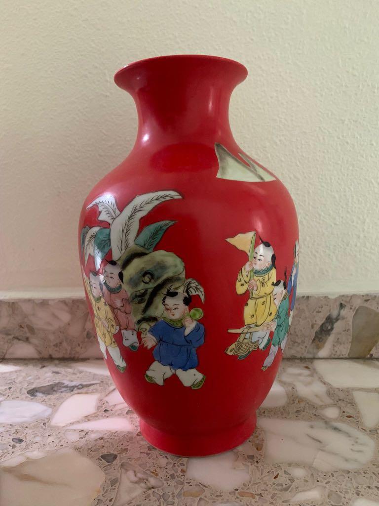 vintage porcelain vase, Furniture & Home Living, Home Decor, Vases