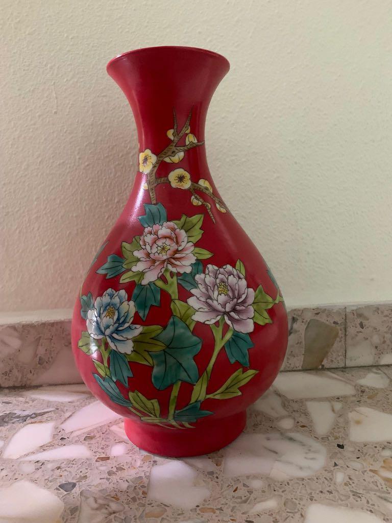 vintage porcelain vase, Furniture & Home Living, Home Decor, Vases