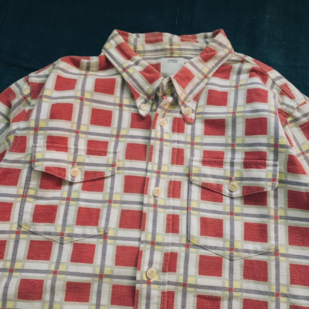 Visvim wally shirt printed check, Men's Fashion, Tops & Sets 