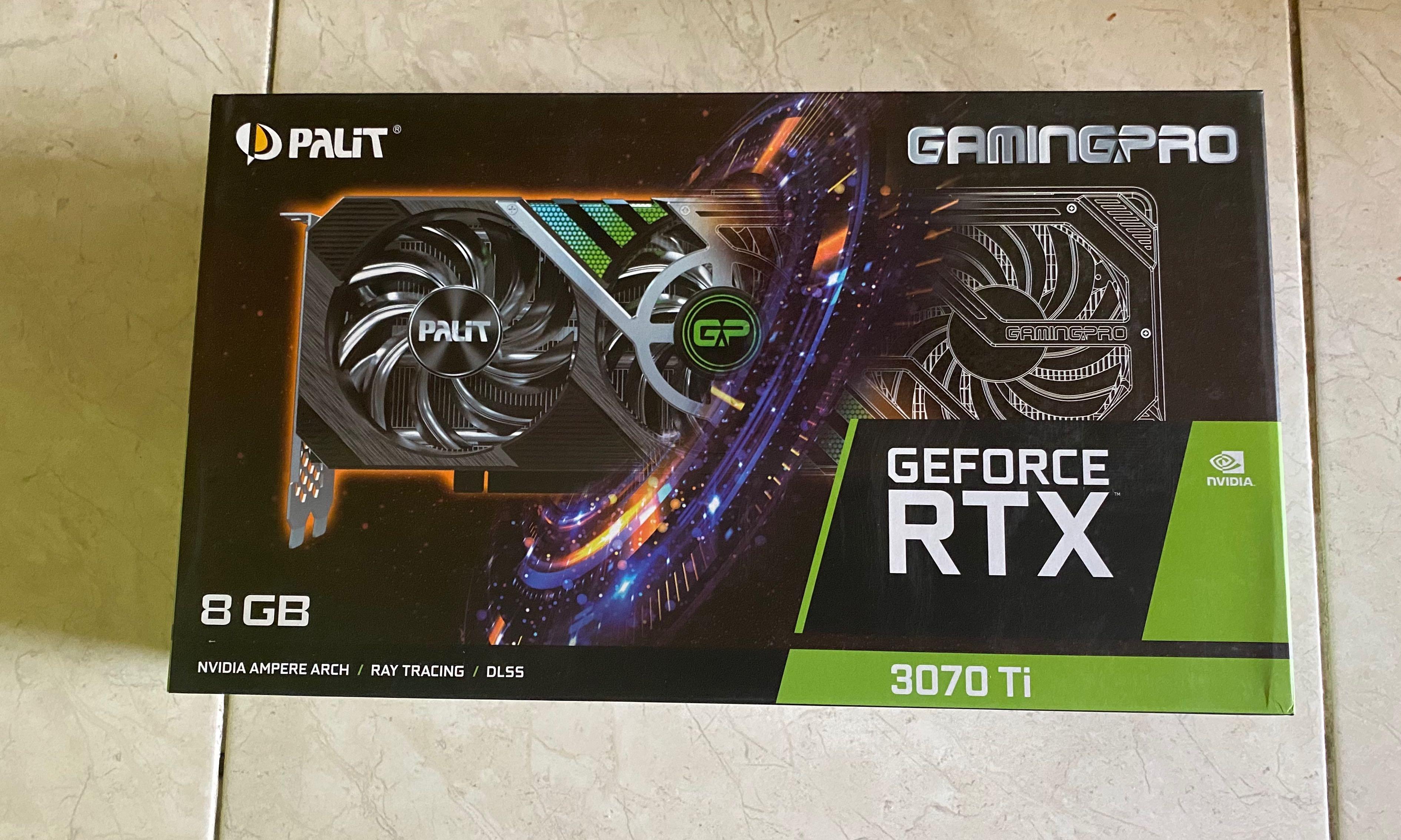 WTS] PALIT RTX 3070 TI GAMINGPRO 8GB, Computers & Tech, Parts