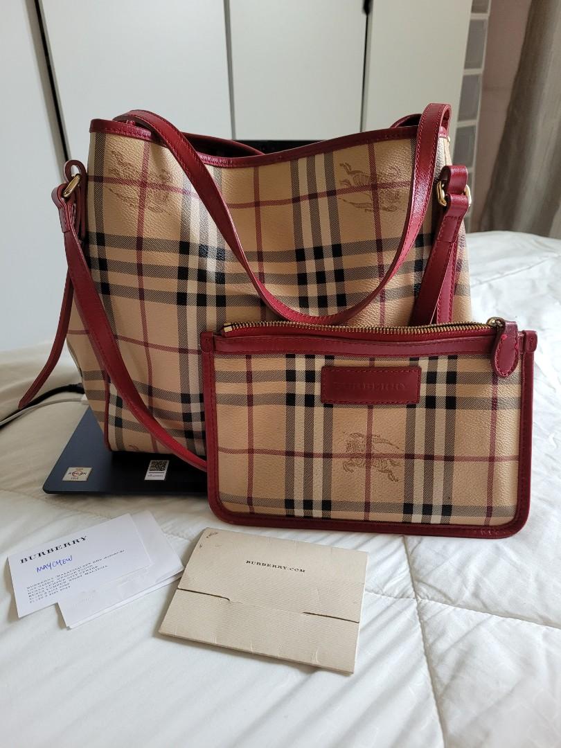 ?2022 SALE? AUTH. BURBERRY MARKET TOTE, Luxury, Bags & Wallets on  Carousell