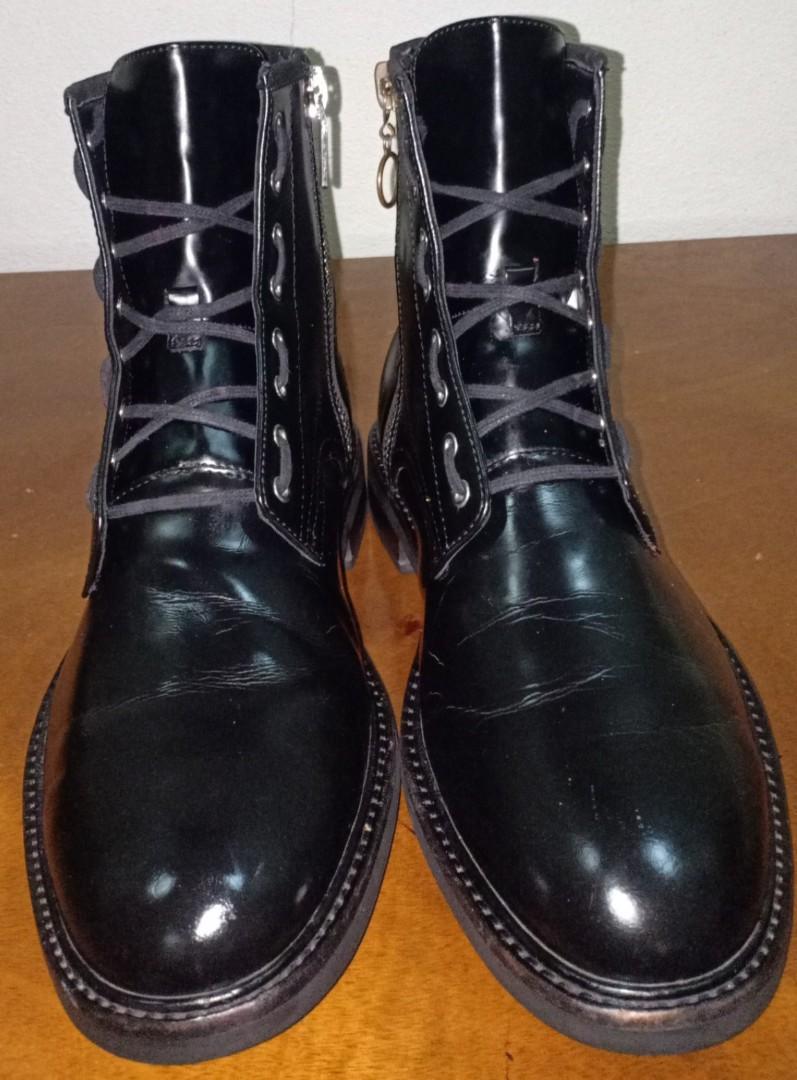 Calvin klein keeler box leather boots sales