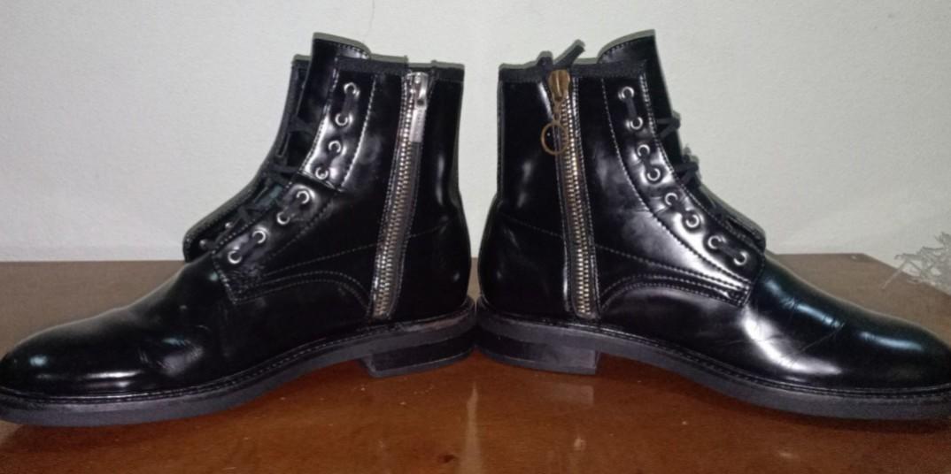 Calvin klein keeler box leather boots clearance