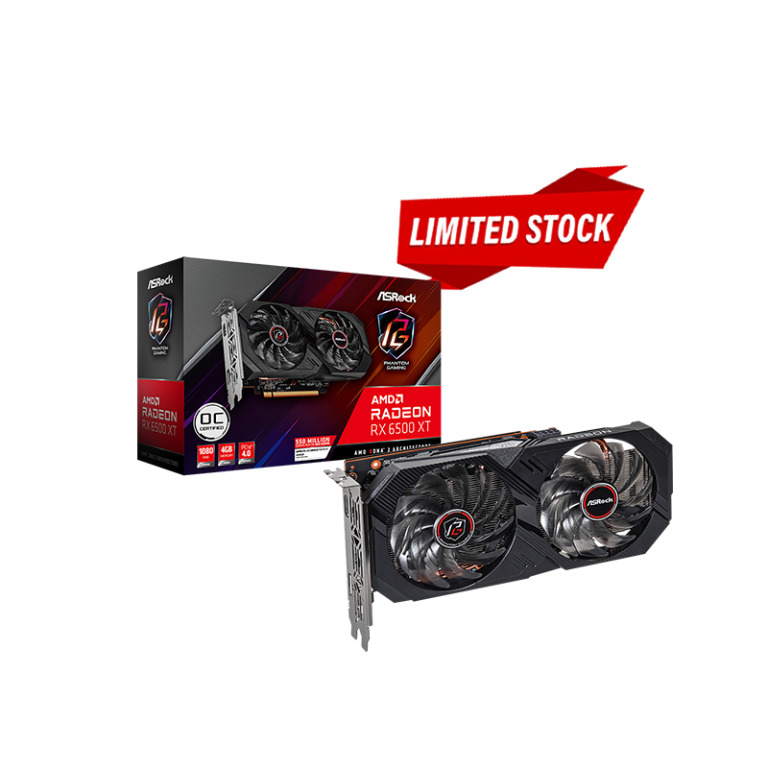 Amd Radeon Rx 6500 Xt Phantom Gaming D 4gb Oc Computers Tech Parts Accessories Computer Parts On Carousell