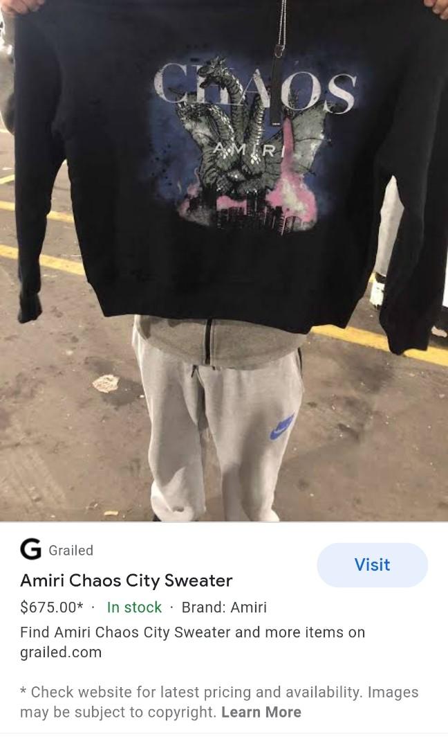 Amiri chaos sweatshirt sales