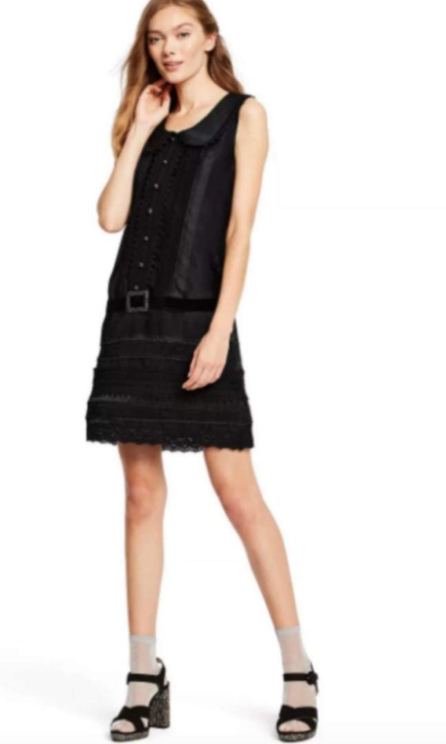 black lace dress belt