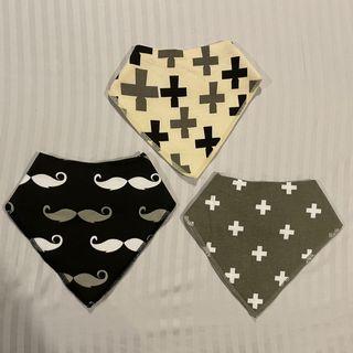 Baby Bib Bandana - 3pc set