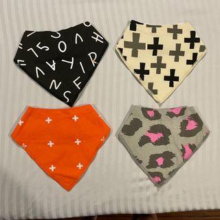 Baby Bib Bandana - letters set