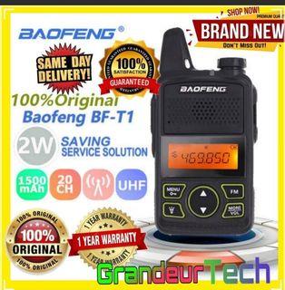Baofeng BF-T1 mini two-way radio walkie talkie (Black)