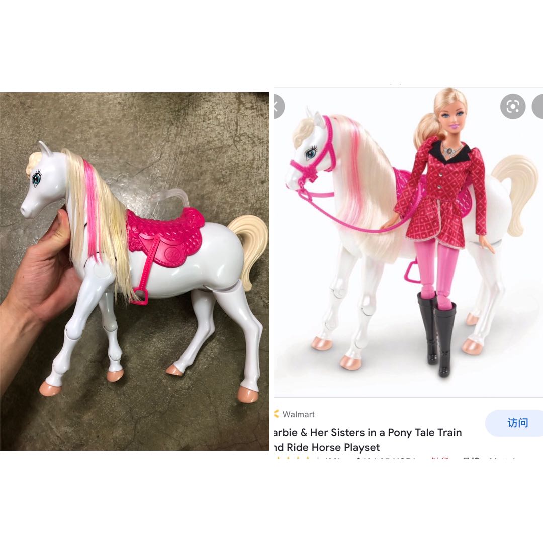 Barbie Her Sisters in a Pony Tale Train and Ride Horse Hobbies