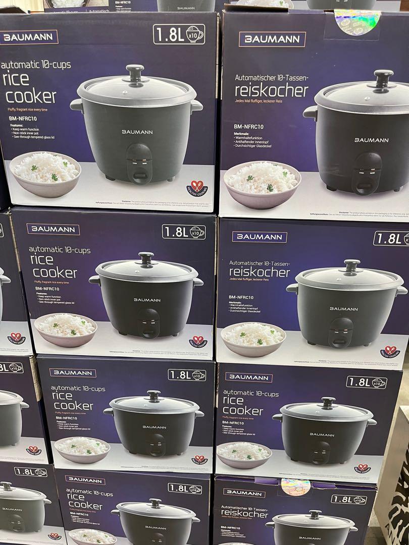 BAUMANN RICE COOKER 1.8L, TV & Home Appliances, Kitchen Appliances