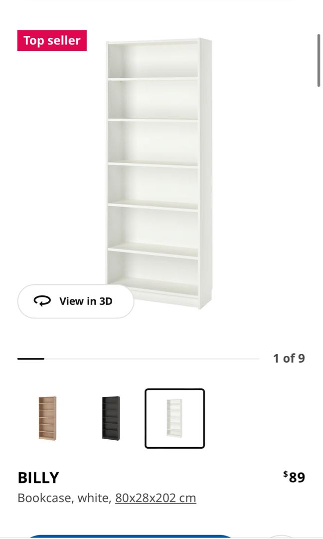 Furniture Shelves Cabinets Racks, Ikea Billy Bookcase Package Dimensions