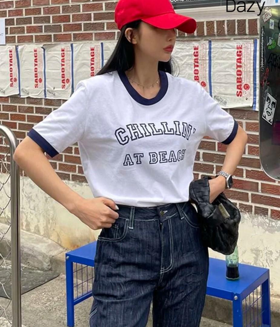 oversized ringer tee