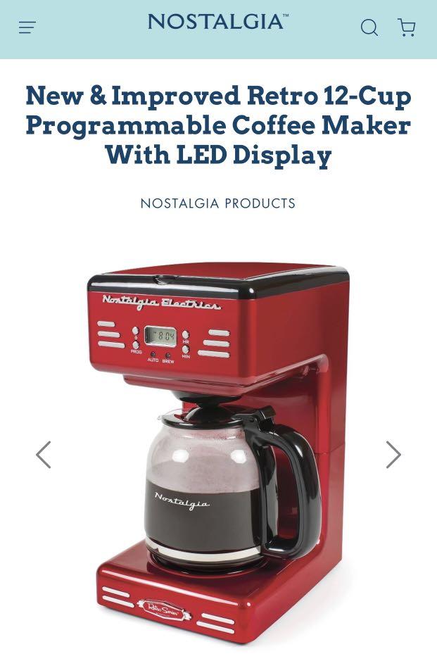BNIB Retro Nostalgia Electrics coffee maker, TV Home Appliances