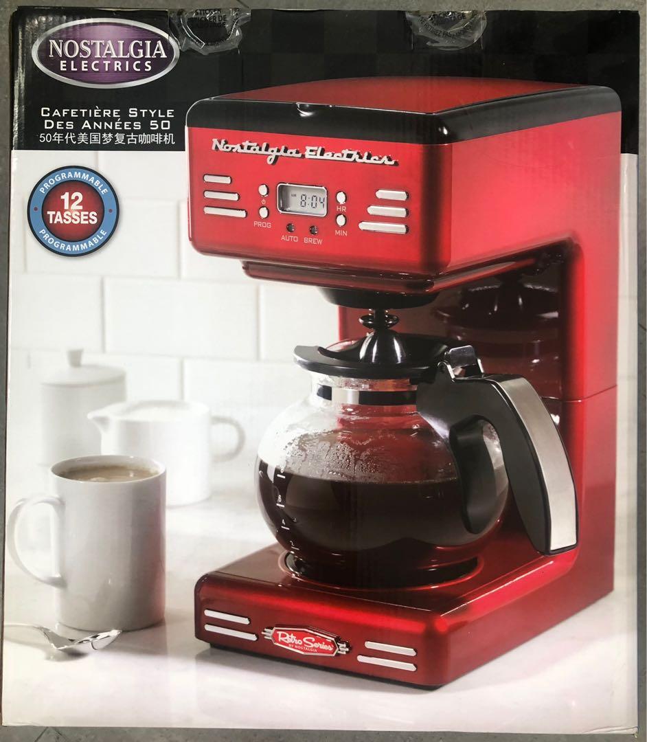 Nostalgia electric coffee maker sales