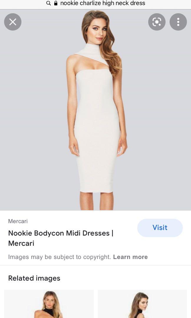 Bodycon High Neck Midi Dress Revolve Clothing Women s Fashion