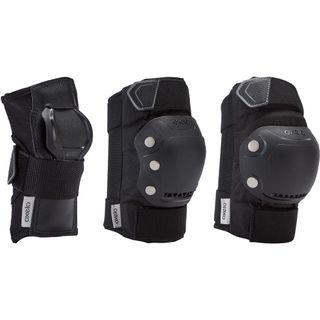 BRAND NEW Decathlon Adult 3-Piece Wrist Guards, Knee & Elbow Pads Inline Skate Protection Set - Black (M)