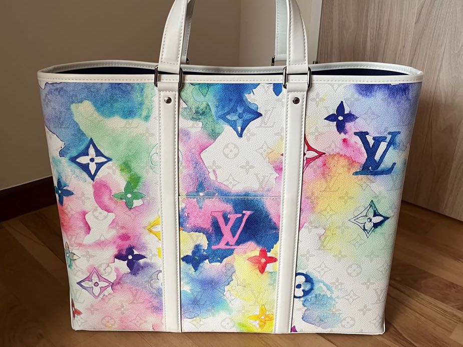 LV Louis Vuitton Watercolor Tote GM, Luxury, Bags & Wallets on