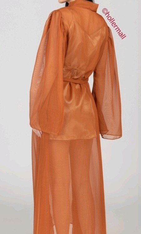 Bridal Robe (Rust color with inner), Women's Fashion, Undergarments ...