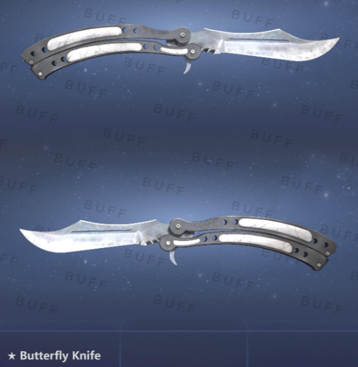 Butterfly Knife Vanilla Csgo Skin Knife, Video Gaming, Gaming