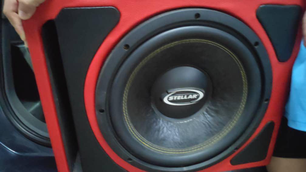 Car Woofer Speaker + Amplifier, Auto Accessories on Carousell