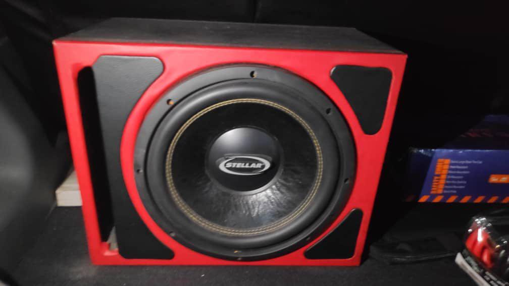 Car Woofer Speaker + Amplifier, Auto Accessories on Carousell