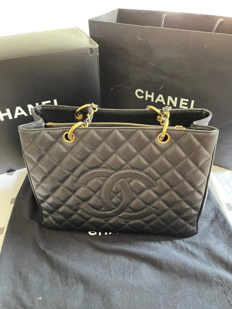 Chanel GST Caviar SHW Series 12, Luxury, Bags & Wallets on Carousell