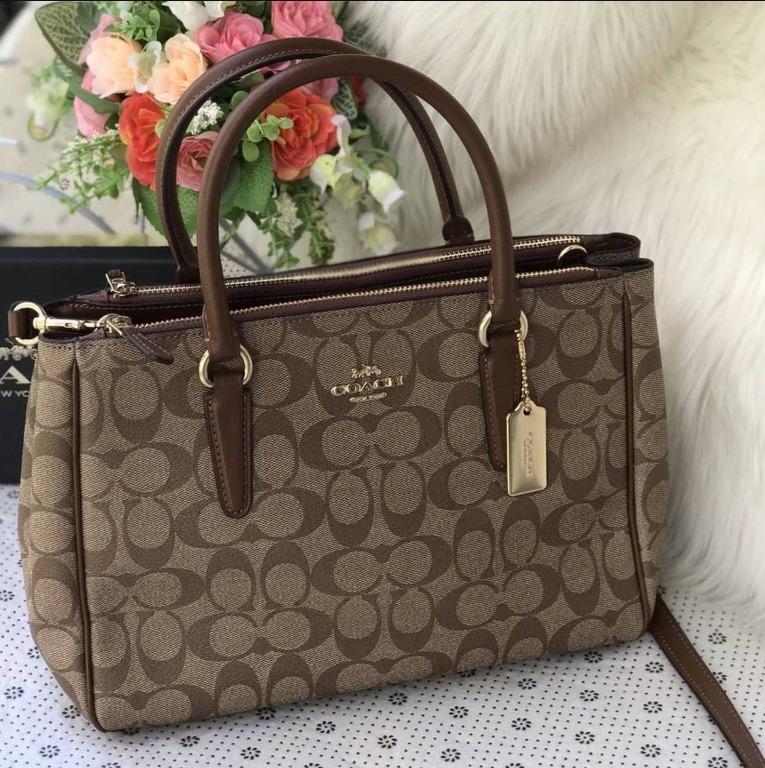 Coach signature surrey sale carryall