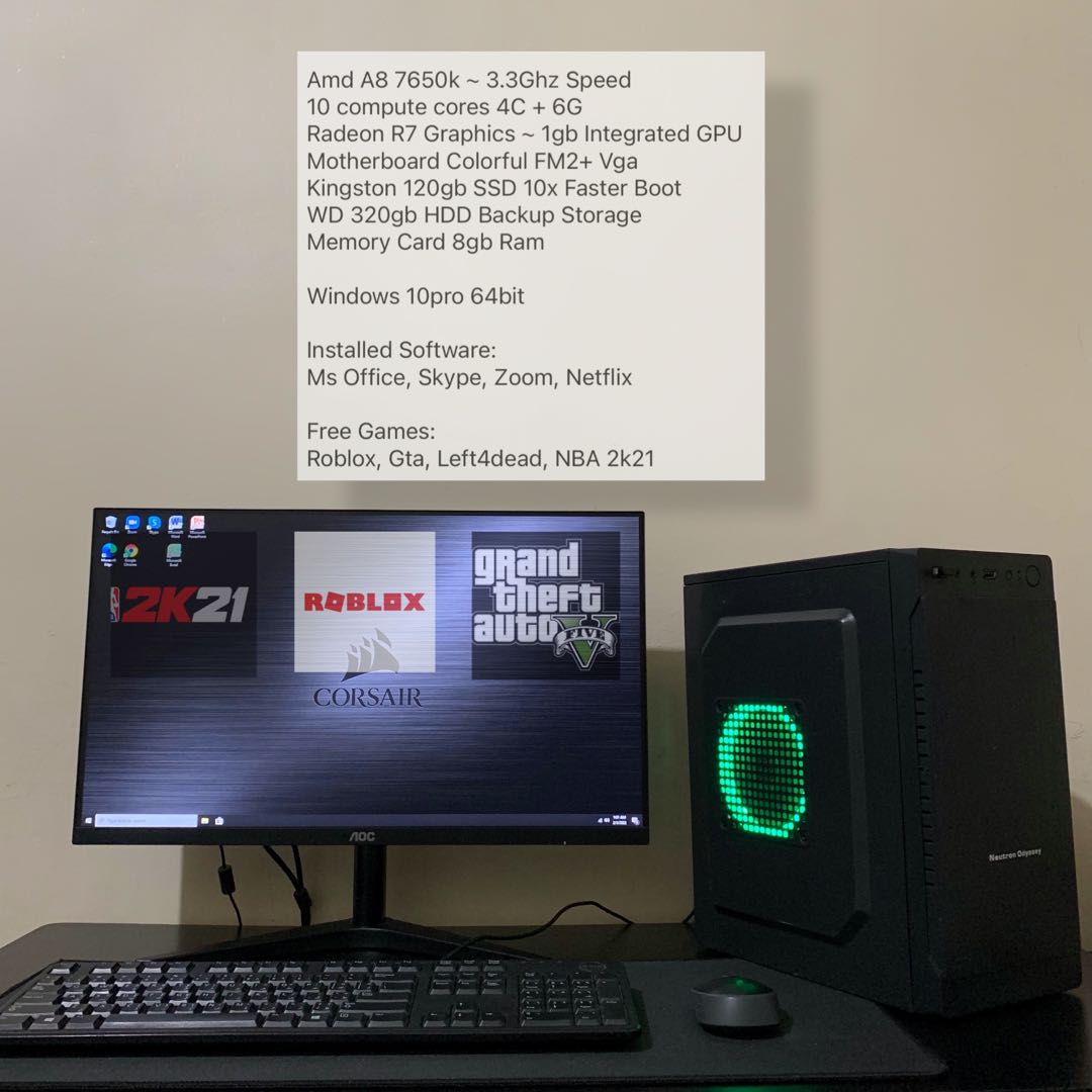 Cpu For Sale System Unit Only Deskto Pc Computers Tech Desktops On Carousell