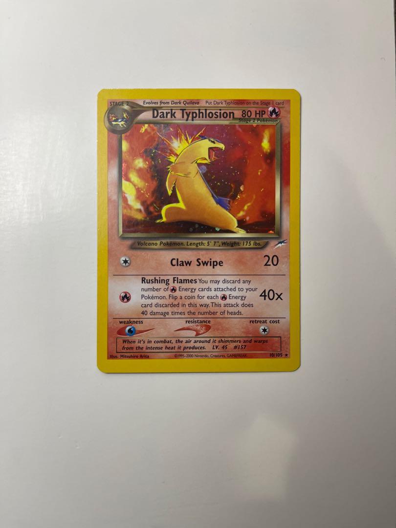 Dark Typhlosion Vintage Pokemon Trading Card TCG, Hobbies & Toys, Toys & Games on Carousell